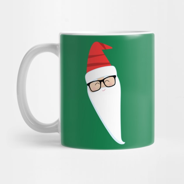 Long Face Santa Wearing Glasses by DANPUBLIC